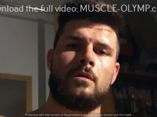 Musclegod Gets Hot With An Increment Of Sweaty! (trailer 1)