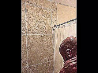 Hung Muted Padre Showering